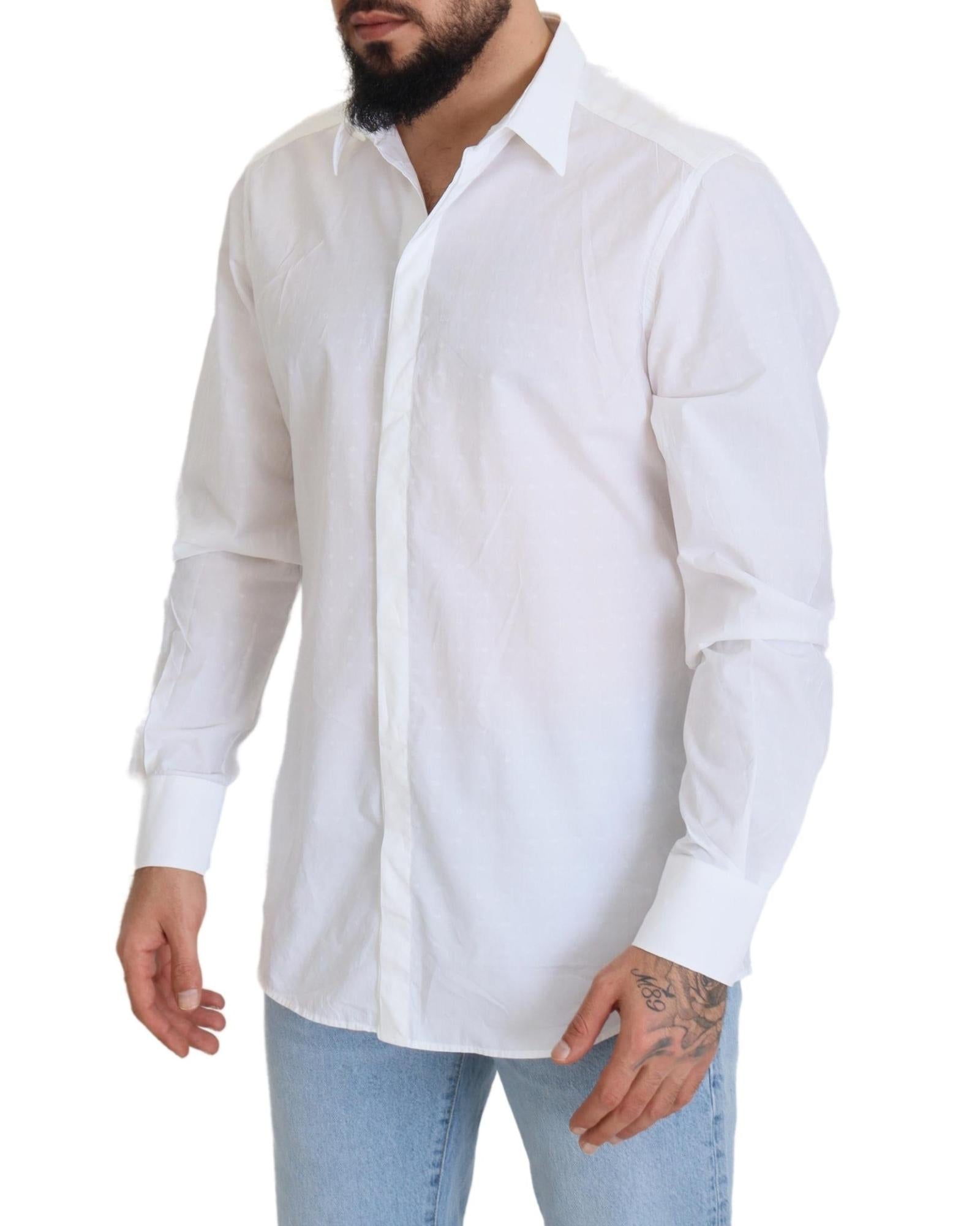 Dolce & Gabbana  Classic Fit Cotton Shirt - White