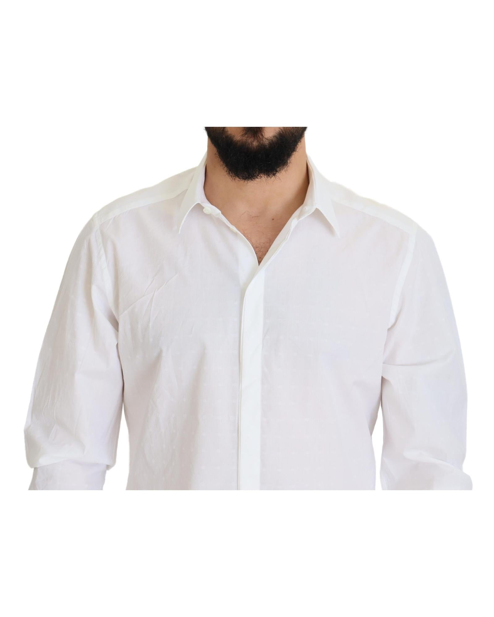 Dolce & Gabbana  Classic Fit Cotton Shirt - White