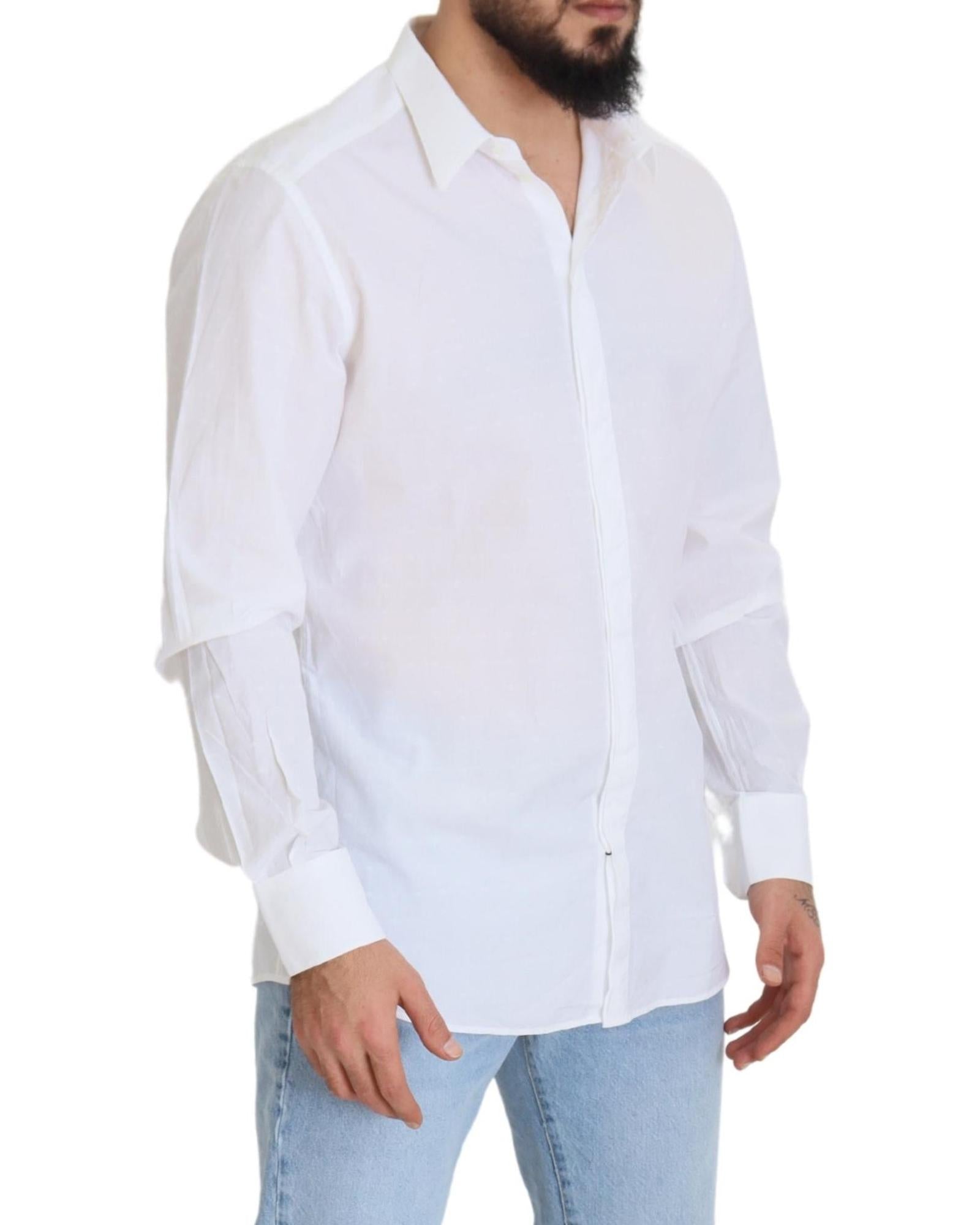 Dolce & Gabbana  Classic Fit Cotton Shirt - White
