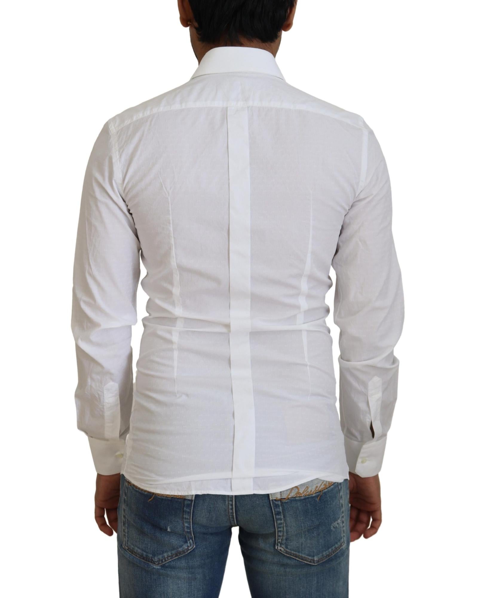 Dolce & Gabbana  Classic Fit Long Sleeve Dress Shirt White