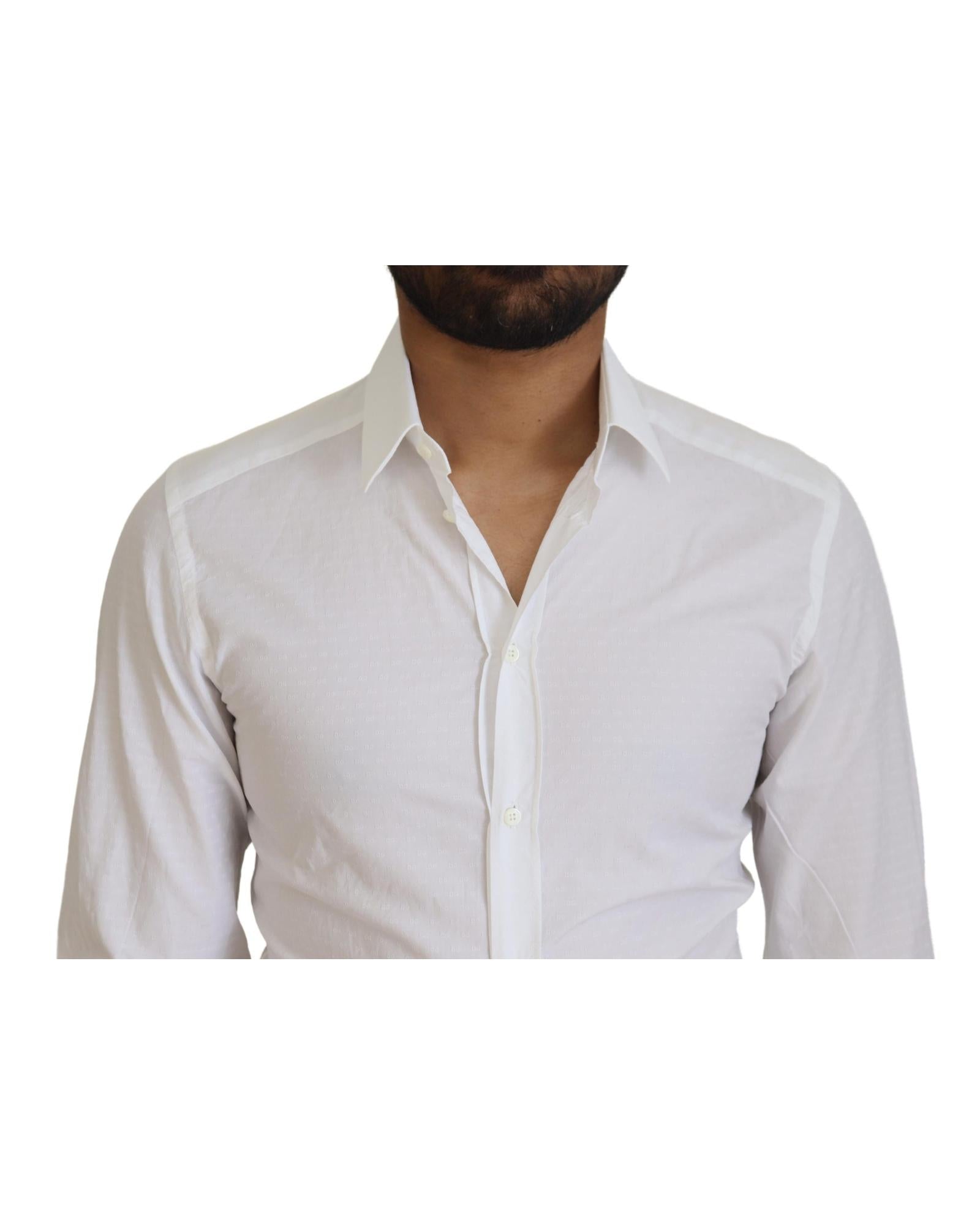 Dolce & Gabbana  Classic Fit Long Sleeve Dress Shirt White