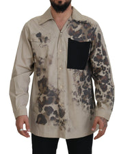 Dolce & Gabbana Camouflage Cotton Long Sleeves Shirt