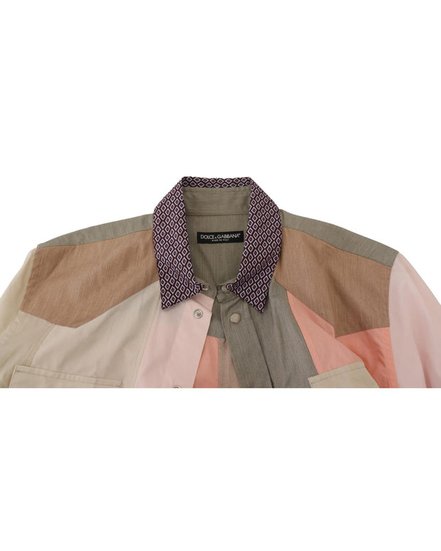 Dolce & Gabbana Patchwork Slim Shirt