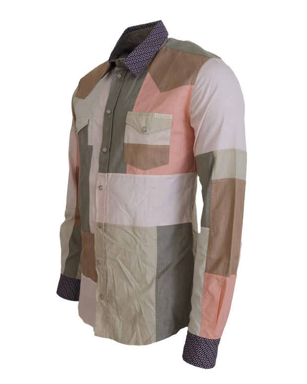 Dolce & Gabbana Patchwork Slim Shirt