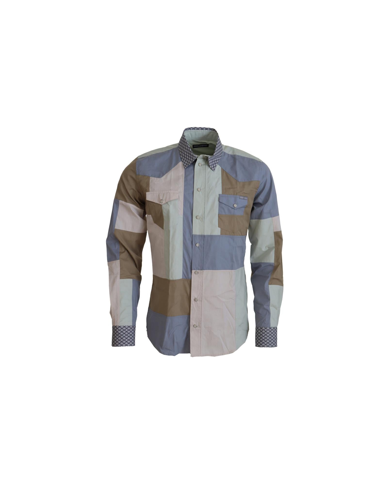 Dolce & Gabbana  Patchwork Cotton Shirt for Men