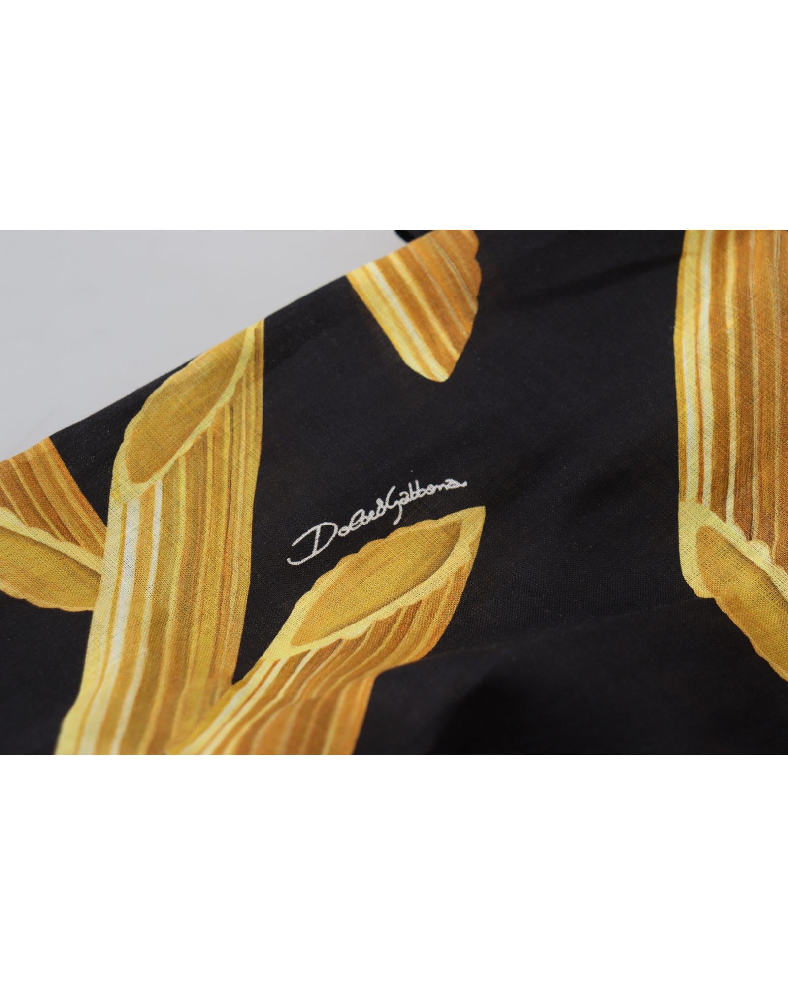 Dolce & Gabbana  Men's Pennette Silk Shirt - Black