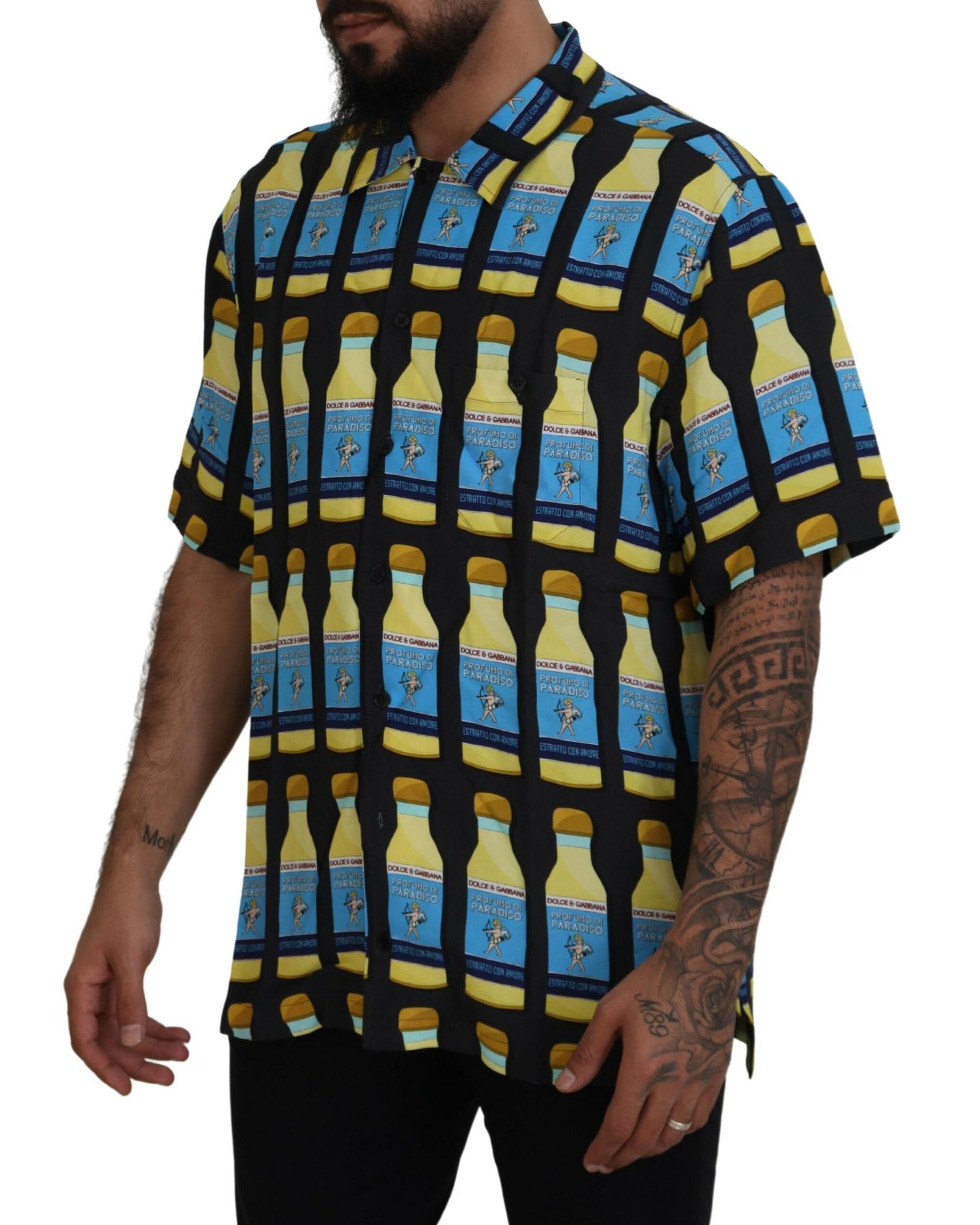 Dolce & Gabbana  Profumo di Paradiso Short Sleeve Button-Down Shirt