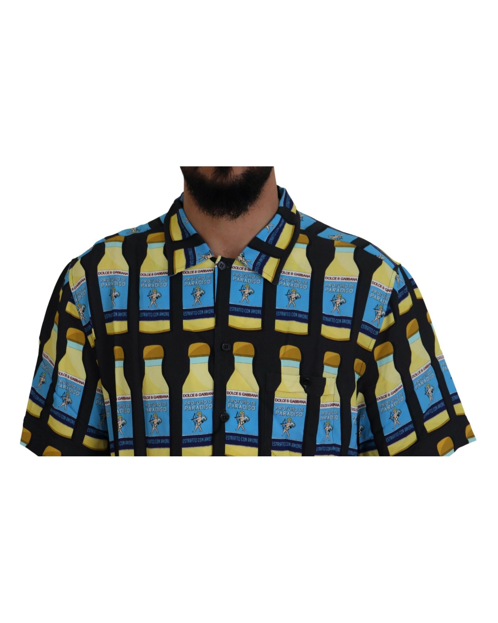 Dolce & Gabbana  Profumo di Paradiso Short Sleeve Button-Down Shirt