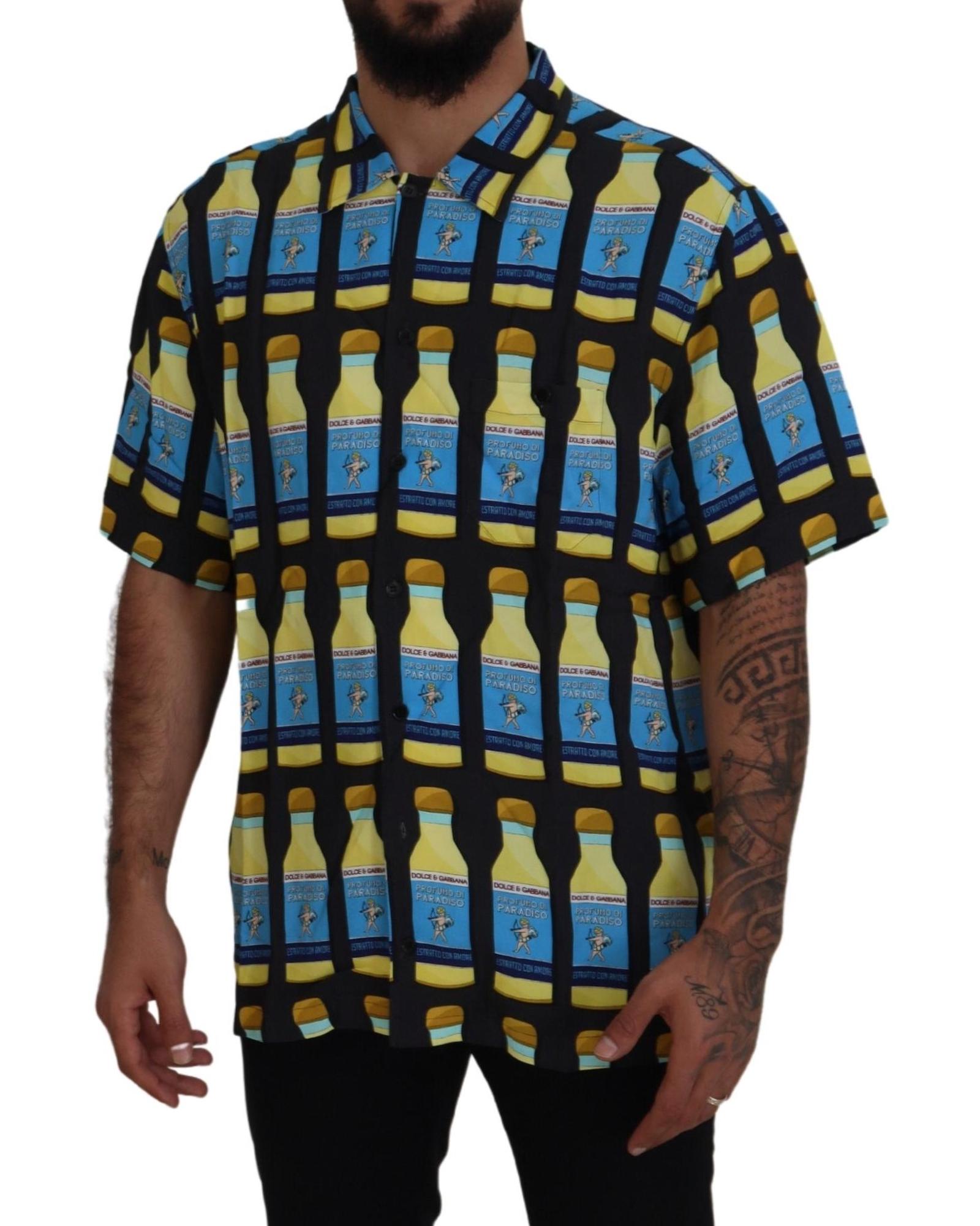 Dolce & Gabbana  Profumo di Paradiso Short Sleeve Button-Down Shirt