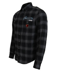 Dolce & Gabbana Men's Paradiso King Flannel Shirt Black/Gray