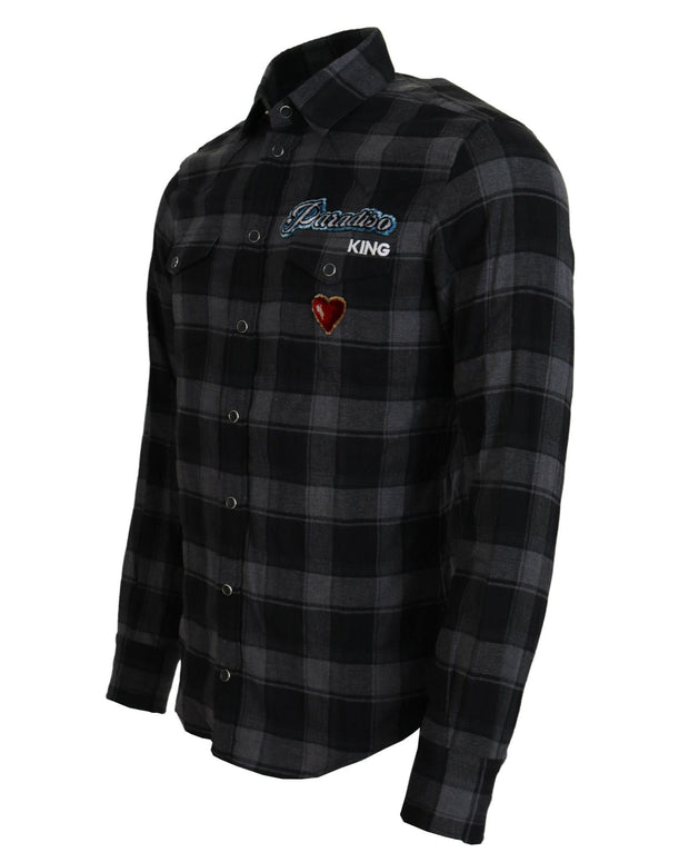 Dolce & Gabbana Checkered Long Sleeve Shirt in