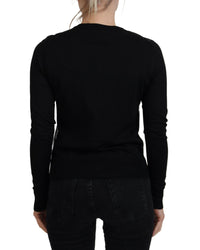 Dolce & Gabbana Women's Black Lace Trim Cardigan