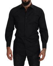 Dolce & Gabbana Classic  Cotton Collared Long Sleeve Shirt