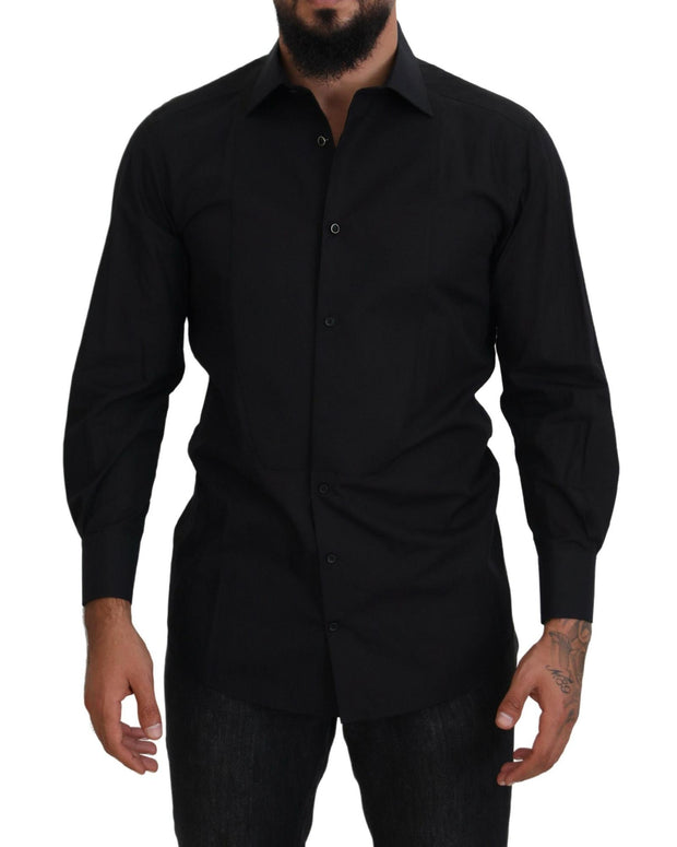 Dolce & Gabbana Classic  Cotton Collared Long Sleeve Shirt