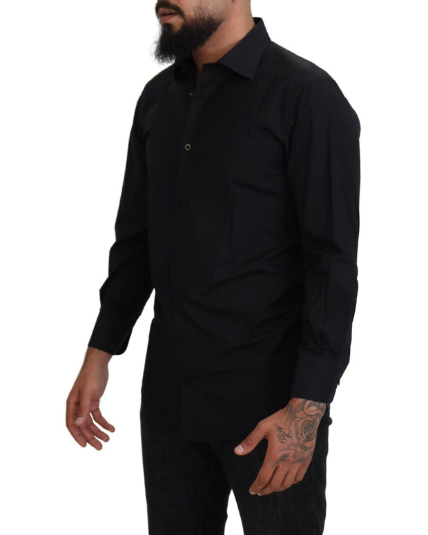 Dolce & Gabbana Classic  Cotton Collared Long Sleeve Shirt