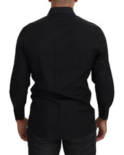 Dolce & Gabbana Classic  Cotton Collared Long Sleeve Shirt