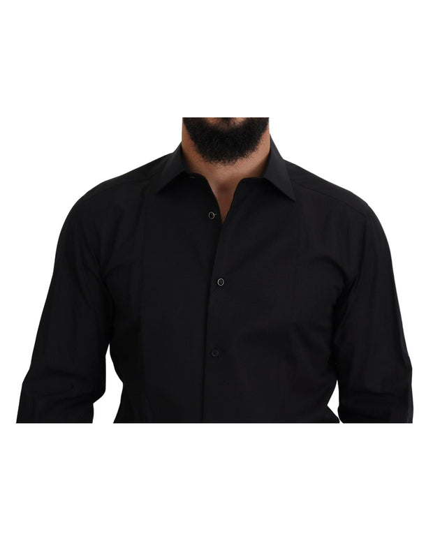 Dolce & Gabbana Classic  Cotton Collared Long Sleeve Shirt