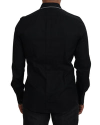 Dolce & Gabbana Classic Fit Long Sleeve Dress Shirt - Black