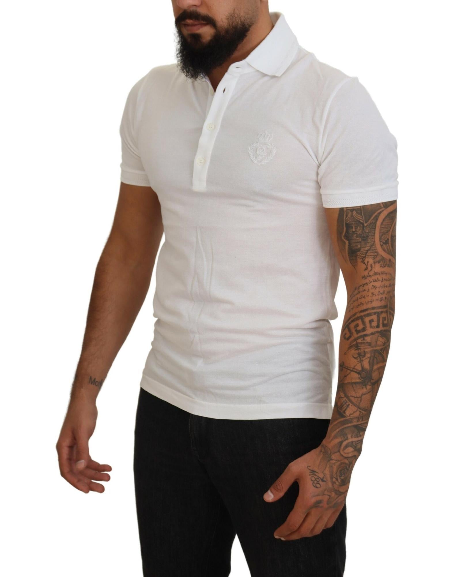 Dolce & Gabbana  Men's Classic Fit Polo Shirt - White