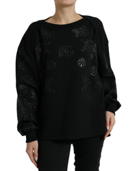 Dolce & Gabbana Floral Print Sweatshirt Black TSH84221 6 Black