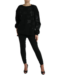 Dolce & Gabbana Floral Print Sweatshirt Black TSH84221
