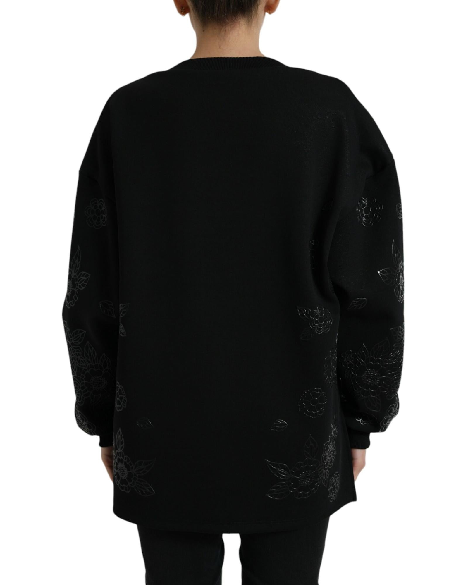 Dolce & Gabbana Floral Print Sweatshirt Black TSH84221