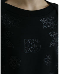 Dolce & Gabbana Floral Print Sweatshirt Black TSH84221