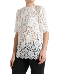 Dolce & Gabbana Women's White Lace Top