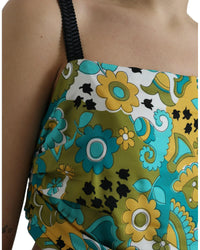 Dolce & Gabbana Floral Print Silk Tank Top - Multicolor