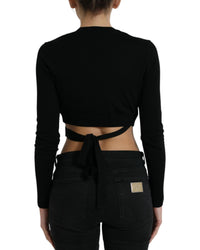 Dolce & Gabbana Wool V-neck Crossed Cardigan Sweater