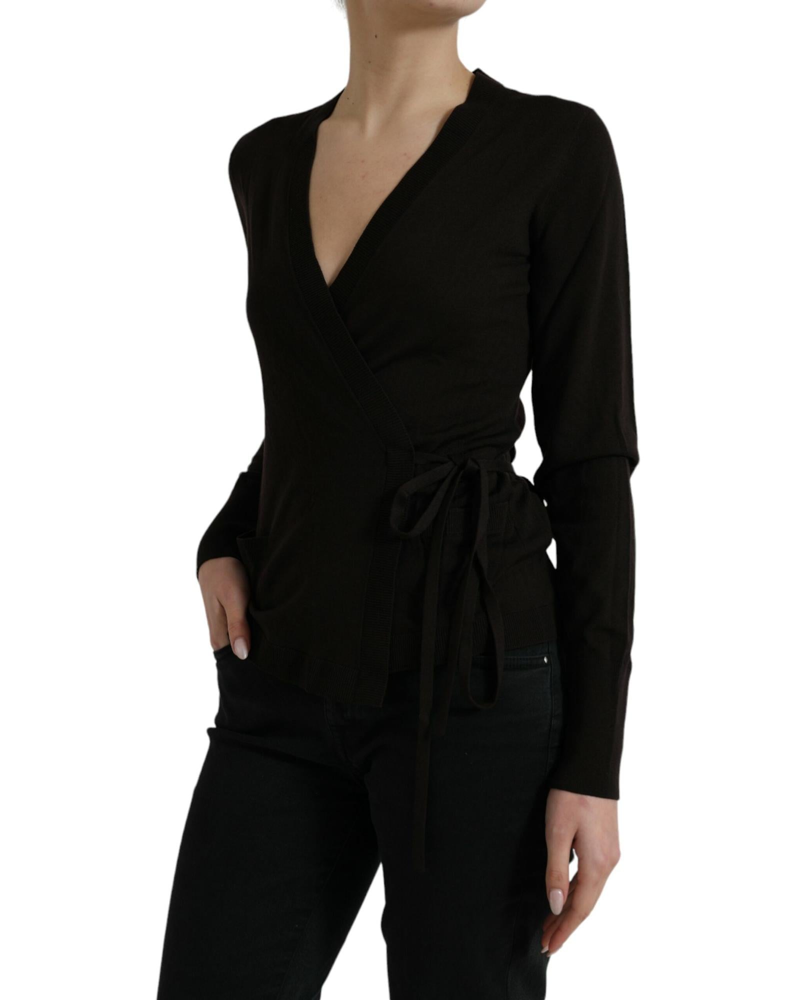Dolce & Gabbana Wool V-neck Cardigan Sweater