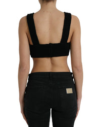 Dolce & Gabbana Cropped V-Neck Cashmere Top