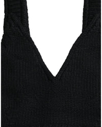Dolce & Gabbana Cropped V-Neck Cashmere Top