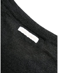 Dolce & Gabbana Men's Crew Neck Sweater in Dark Grey