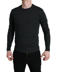 Dolce & Gabbana Men's Crew Neck Sweater in Dark Grey