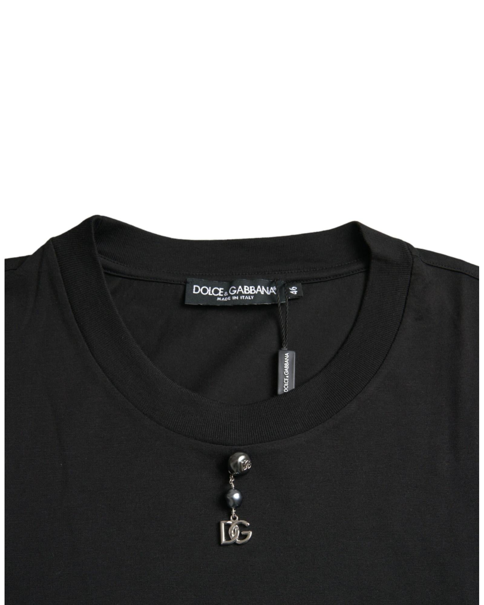 【Dolce&Gabbana】×ジャンピエロ・ダレッサンドロ Tシャツ T-shirt with Dolce&Gabbana print and zipper