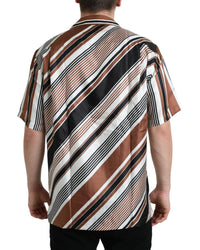 Dolce & Gabbana Striped Silk Shirt for Men