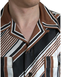 Dolce & Gabbana Striped Silk Shirt for Men