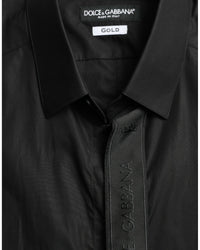Dolce & Gabbana Men's Black Long Sleeve Button Down Shirt