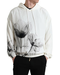 Dolce & Gabbana Men's Floral Print Silk Hoodie