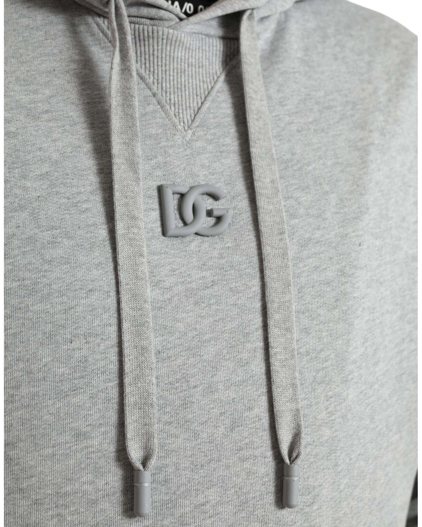 Dolce & Gabbana Men's Grey Hooded Sweatshirt