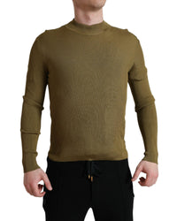 Dolce & Gabbana Ribbed Knit Sweater - Olive Regular XL Army