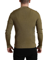Dolce & Gabbana Ribbed Knit Sweater - Olive
