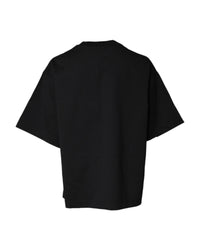 Dolce & Gabbana Graphic Tee Short Sleeve Relaxed Fit Women Black Tops