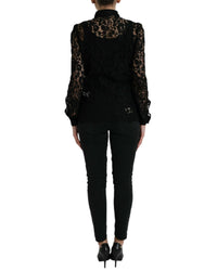 Dolce & Gabbana Black Lace Blouse