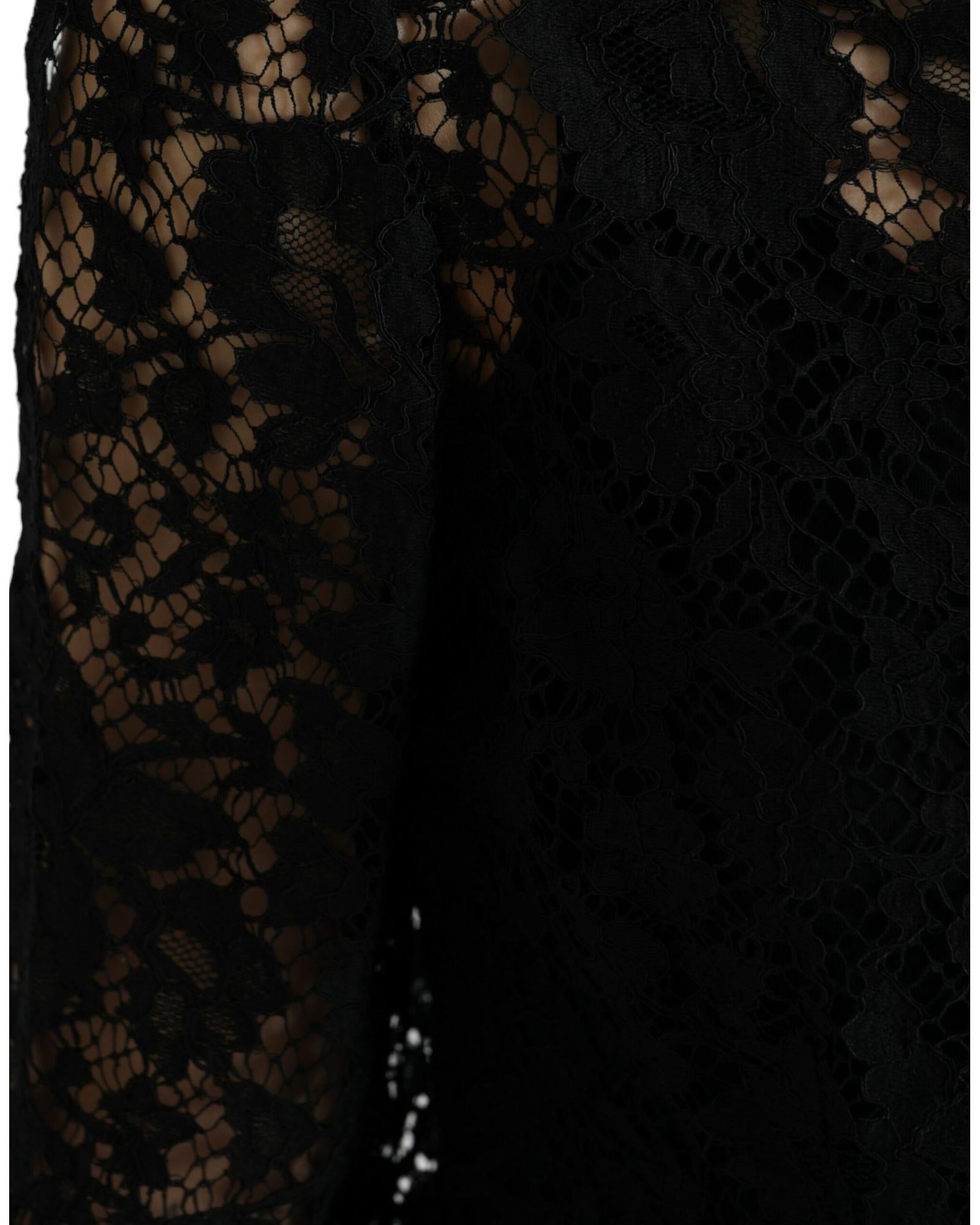 Dolce & Gabbana Black Lace Blouse
