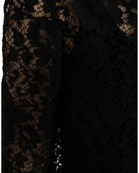 Dolce & Gabbana Black Lace Blouse
