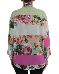 Dolce & Gabbana Floral Print Silk Shirt