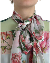 Dolce & Gabbana Floral Print Silk Shirt