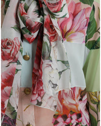 Dolce & Gabbana Floral Print Silk Shirt